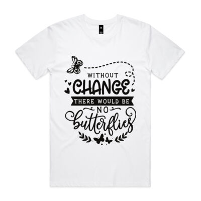Without change there would be no butterflies - black Thumbnail