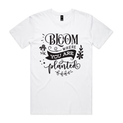 Bloom where you are planted - black Thumbnail